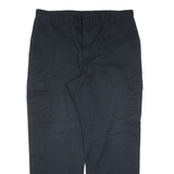 DICKIES Cargo Workwear Mens Trousers Black Relaxed Straight W40 L32