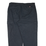 DICKIES Cargo Workwear Mens Trousers Black Relaxed Straight W40 L32