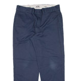 DICKIES 874 Workwear Mens Trousers Blue Regular Straight W36 L30