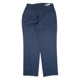 DICKIES Workwear Mens Trousers Blue Regular Straight W30 L30