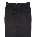 DICKIES Workwear Mens Trousers Black Loose Straight W38 L25