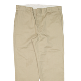 DICKIES Workwear Mens Trousers Beige Regular Straight W38 L20