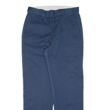 DICKIES Workwear Mens Trousers Blue Regular Straight W32 L32