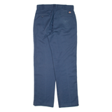 DICKIES Workwear Mens Trousers Blue Regular Straight W32 L32