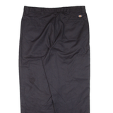 DICKIES Workwear Mens Trousers Black Relaxed Straight W38 L28