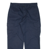 DICKIES Cargo Workwear Mens Trousers Blue Relaxed Straight W35 L28