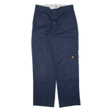 DICKIES Workwear Mens Trousers Blue Regular Straight W32 L32