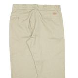 DICKIES 874 Workwear Mens Trousers Beige Regular Straight W34 L24