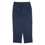 DICKIES Workwear Mens Trousers Blue Regular Straight W34 L30