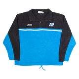 Vintage WINNERS CIRCLE Racing Mens Fleece Blue 1/4 Zip 90s XL