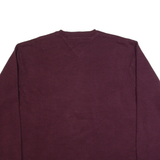 TOMMY HILFIGER Mens Jumper Maroon Tight Knit XL