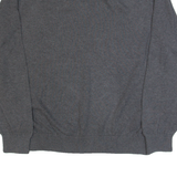 TOMMY HILFIGER Mens Jumper Grey V-Neck Tight Knit L