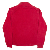 TOMMY HILFIGER Womens Jumper Red 1/4 Zip Tight Knit XL