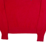 POLO RALPH LAUREN Mens Jumper Red Tight Knit XL