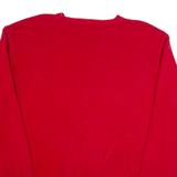 POLO RALPH LAUREN Mens Jumper Red Tight Knit XL