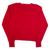 POLO RALPH LAUREN Mens Jumper Red Tight Knit XL