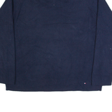 TOMMY HILFIGER Mens Jumper Blue V-Neck Tight Knit 2XL