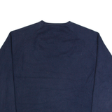 TOMMY HILFIGER Mens Jumper Blue V-Neck Tight Knit 2XL