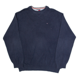 TOMMY HILFIGER Mens Jumper Blue Tight Knit 2XL