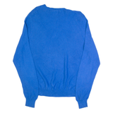 POLO RALPH LAUREN GOLF Mens Jumper Blue V-Neck Tight Knit L