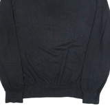 TOMMY HILFIGER Mens Jumper Black Tight Knit L