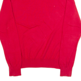 TOMMY HILFIGER Mens Jumper Red Tight Knit S