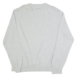 TOMMY HILFIGER Mens Jumper Grey Tight Knit L