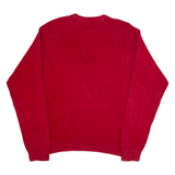 TOMMY HILFIGER Mens Jumper Red Tight Knit XL