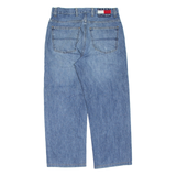 TOMMY HILFIGER Mens Jeans Blue Regular Straight Stone Wash W32 L25