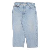 CALVIN KLEIN JEANS Petite Womens Jeans Blue Regular Straight Stone Wash W32 L24