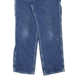 CALVIN KLEIN JEANS Womens Jeans Blue Relaxed Straight Stone Wash W34 L32