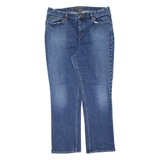 LAUREN RALPH LAUREN Womens Jeans Blue Slim Straight Stone Wash W32 L27