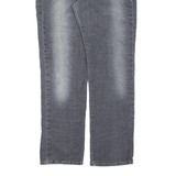 LEVI'S 505 Low Rise Womens Jeans Black Slim Straight Charcoal Wash W34 L31