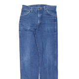 WRANGLER Mens Jeans Blue Slim Straight Stone Wash W32 L36