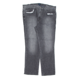 NAUTICA Mens Jeans Black Slim Straight Charcoal Wash W38 L30