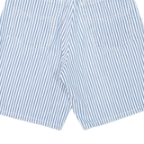 REAL CLOTHES Womens Denim Shorts Blue 90s Pinstripe XXS W22