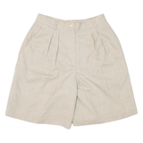 CHARTER CLUB Pleated Womens Casual Shorts Beige Relaxed 90s S W28