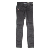DIESEL Low Waist Stretch Womens Trousers Black Slim Jegging W26 L32