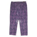 LEVI'S Mid Rise Womens Trousers Purple Regular Skinny W34 L26