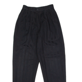 CR-4709 Striped Womens Trousers Black Slim Tapered 90s W24 L28