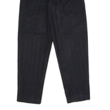 CR-4709 Striped Womens Trousers Black Slim Tapered 90s W24 L28