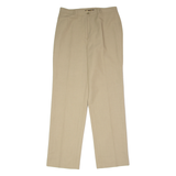 MADIE'S Pleated Womens Trousers Beige Regular Straight 90s W32 L32