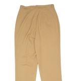 BEST CONNECTIONS Pleated Womens Trousers Beige Slim Straight 90s W26 L28