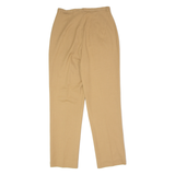 BEST CONNECTIONS Pleated Womens Trousers Beige Slim Straight 90s W26 L28