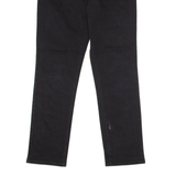 LEVI'S 721 Womens Trousers Black Slim Straight W30 L27
