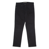 LEVI'S 721 Womens Trousers Black Slim Straight W30 L27