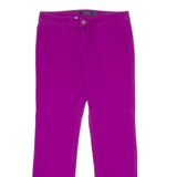 LAUREN RALPH LAUREN Womens Trousers Purple Regular Straight W30 L27