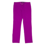 LAUREN RALPH LAUREN Womens Trousers Purple Regular Straight W30 L27