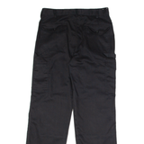DICKIES The Island Tea And Coffee Co Workwear Mens Twill Trousers Black Straight W32 L32
