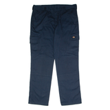 DICKIES Workwear Cargo Mens Twill Trousers Blue Regular Straight W40 L34